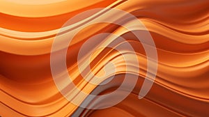 Elegant Wavy Orange Abstract Background with Fluid Lines