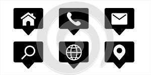 Elegant web icons set for web and mobile user interface