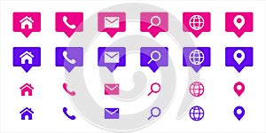 Elegant web icons set for web and mobile user interface