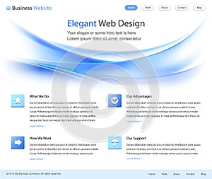 Elegant web site design template photo