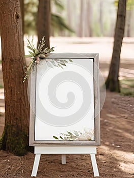 Elegant wedding signs for outdoor celebrations.