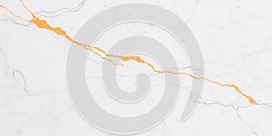 Elegant White Marble Texture with Gold Veins Luxury Background
