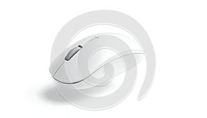 Elegant White Wireless Computer Mouse, Modern Design photo