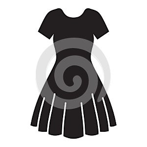 Elegant woman dress icon. symbol vector illustration