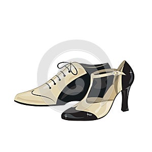 Elegant women's and men's shoes.