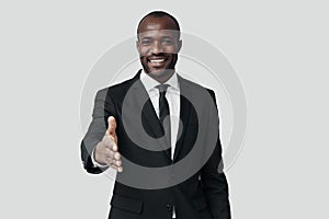 Elegant young African man in formalwear photo