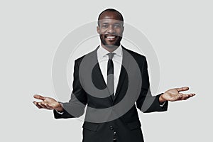 Elegant young African man in formalwear photo