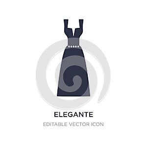 elegante icon on white background. Simple element illustration from Fashion concept