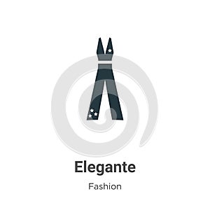 Elegante vector icon on white background. Flat vector elegante icon symbol sign from modern fashion collection for mobile concept photo