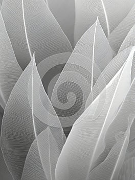 An elegantly stylized leaf