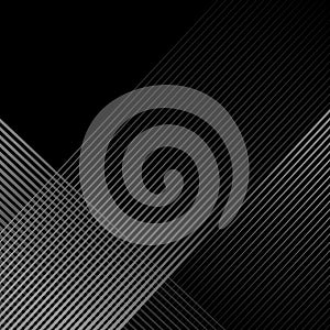 Elegent black abstract background with diagonal lines photo