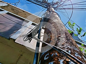 Elektrik pole in indonesia