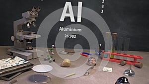 Element 13 Al Aluminium of the Periodic Table Infographic