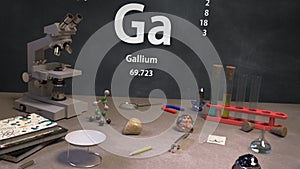 Element 31 Ga Gallium of the Periodic Table Infographic