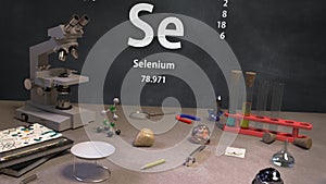 Element 34 Se Selenium of the Periodic Table Infographic