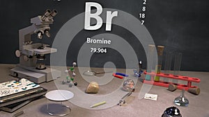 Element 35 Br Bromine of the Periodic Table Infographic