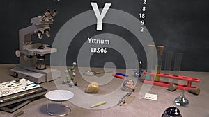 Element 39 Y Yttrium of the Periodic Table Infographic