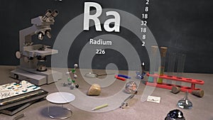 Element 88 Ra Radium of the Periodic Table Infographic