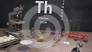 Element 90 Th Thorium of the Periodic Table Infographic