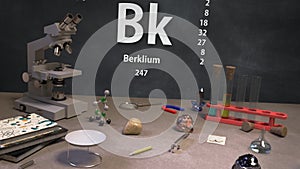 Element 97 Bk Berklium of the Periodic Table Infographic