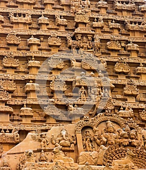 Element of bas-relief Temple Brihadishwara