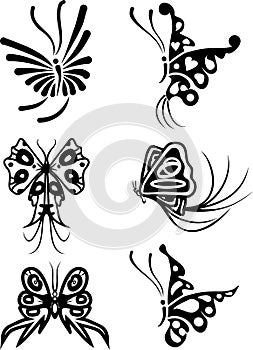 Element for design, butterfly, vector