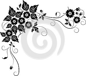 Element for design, flower, vector