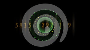 An element of the HUD panel interface. Running numbers