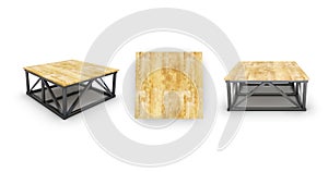 Element skate park area is flat