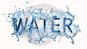 Element of water, written as Text \