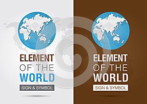 Element of the world. Icon symbol signage. Creativ