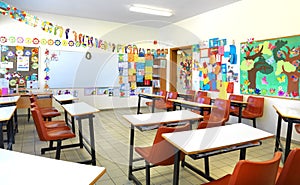 Elementary school classroom