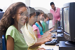 Elementary school computer class