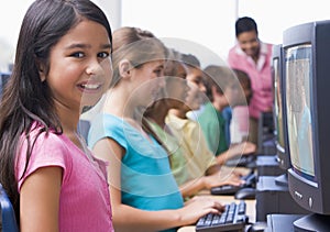 Elementary school computer class