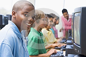 Elementary school computer class