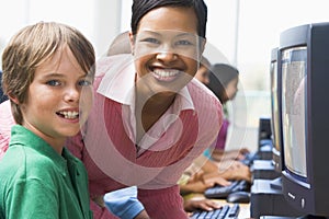 Elementary school computer class