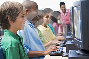 Elementary school computer class