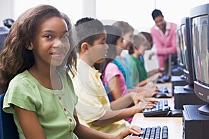 Elementary school computer class