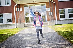 Elementary student going back to school