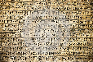 Elements of ancient Egyptian cuneiform background