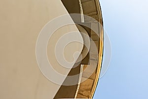 Architectural elements of the building. Column, capital