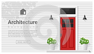 Elements of architecture , front door background