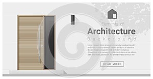 Elements of architecture , front door background