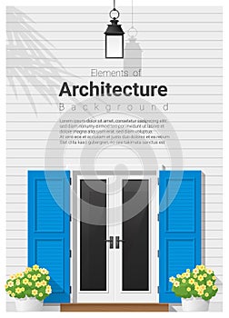 Elements of architecture , front door background