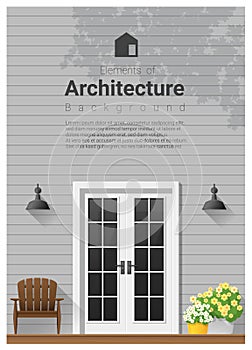 Elements of architecture , front door background