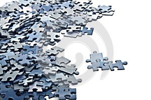 Elements of a blue puzzle