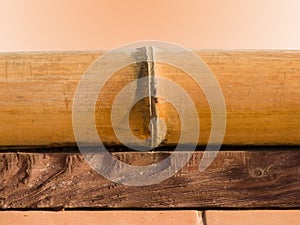 Elements of a decor a bamboo a board
