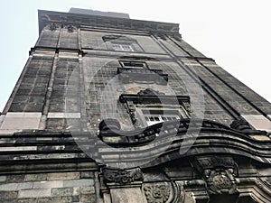 Elements of exterior of Christiansborg Palace in Copenhagen