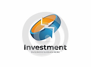 Elements finance investment accounting logo design vector