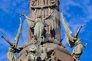 Elements of the monument to Columbus